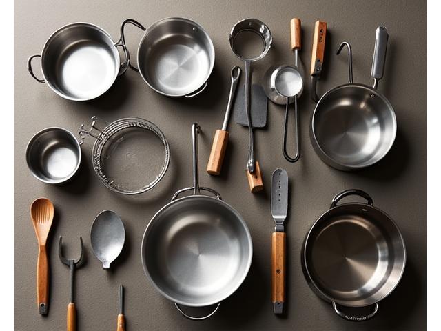 アウトドア用クックウェアと食器のセット